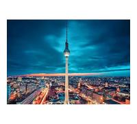 Rompecabezas de 2000 piezas, Vista nocturna de la Torre de TV de Berlín, adecuado para niños y adultos, Puzzle personalizado y juego divertido