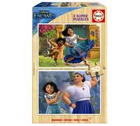 Educa - Encanto, Disney. 2 Puzzles de Madera con 50 Piezas Cada uno, a Partir de 4 años. 2 Puzzles Infantil de Madera Ecológica de Encanto compuestos por 50 Piezas Cada uno. Eco Friendly (19198)