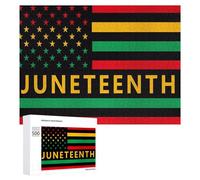 Rompecabezas de 300/500/1000 piezas del mes de la liberación negra de Juneteenth, regalos desafiantes personalizados para adultos, 500 piezas