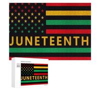 Rompecabezas de 300/500/1000 piezas del mes de la liberación negra de Juneteenth, regalos desafiantes personalizados para adultos, 300 piezas
