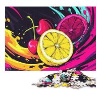 Rompecabezas de 300 Piezas con diseño de Frutas Vibrantes para Adultos, Ideal para Halloween, decoración del hogar, 300 Piezas (40 x 28 cm)