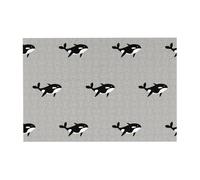 Rompecabezas de 300 Piezas con diseño de Orca y Ballena sin Costuras para Adultos. Rompecabezas de Madera para Adultos Mayores.