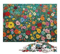 Rompecabezas de 300 Piezas con diseño Floral Vibrante para Adultos, Ideal para Halloween, de Madera, para Adolescentes, decoración única para el hogar (40 x 28 cm).