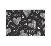 Rompecabezas de 300 Piezas con Palabras de Amor y Corazones Escritos a Mano para Adultos. Rompecabezas de Madera para Adultos Mayores.