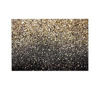 Rompecabezas de 300 Piezas con Puntos Dorados y Negros con Purpurina Dorada para Adultos. Rompecabezas de Madera para Adultos Mayores.