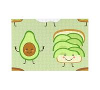 Rompecabezas de 300 Piezas de Aguacate, Tostadas y Huevo Frito para Adultos. Rompecabezas de Madera para Adultos Mayores.
