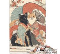 Rompecabezas de 300 Piezas de Amigos de los Cerezos en Flor: Un Cuento de Amistad y Aventuras para tableros de Madera. Un Gran Regalo para Adultos (40 x 28 cm).