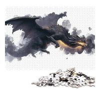 Rompecabezas de 300 Piezas de Dragon'S Fury, una Bestia ardiente en Vuelo, para Adultos y Adolescentes. Rompecabezas para diversión Familiar y Noches de Juegos. 300 Piezas (40 x 28 cm).