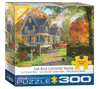 Rompecabezas de 300 piezas de EuroGraphics The Blue Country House de Dominic Davison (caja peque a)