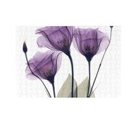 Rompecabezas de 300 Piezas de Flores de Esperanza Color Lavanda y Morado para Adultos. Rompecabezas de Madera para Adultos Mayores.