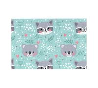 Rompecabezas de 300 Piezas de Mapache y Koala para Adultos. Rompecabezas de Madera para Adultos Mayores.