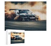 Rompecabezas de 300 piezas para adolescentes, acción de humo de coche, 7 sierras de calar para adultos, juegos divertidos, regalo de cumpleaños, regalos únicos de cumpleaños y Navidad, 300 piezas