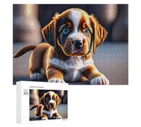 Rompecabezas de 300 piezas para adolescentes, adorable rompecabezas de retrato de cachorros para adultos, juegos relajantes, mejora la memoria, regalos para amigos y familiares, 300 piezas