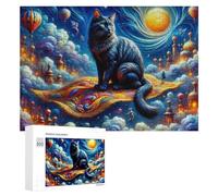 Rompecabezas de 300 piezas para adolescentes, alfombra voladora mágica, aventura para adultos, juego familiar, pero divertido y divertido en actividades en casa, 300 piezas