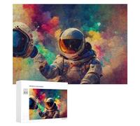 Rompecabezas de 300 piezas para adolescentes, astronauta cósmico, aventura, juego práctico para mejorar la memoria para cumpleaños, Navidad, 300 piezas