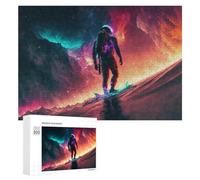 Rompecabezas de 300 piezas para adolescentes, astronauta espacial, aventura, rompecabezas para adultos, juegos divertidos, regalo de cumpleaños, regalos únicos de cumpleaños y Navidad, 300 piezas