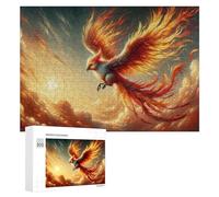 Rompecabezas de 300 piezas para adolescentes, obras de arte de fantasía de Phoenix Rising para adultos, juego familiar, pero divertido y divertido en actividades en casa, 300 piezas