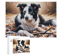 Rompecabezas de 300 piezas para adolescentes, perro del país de las maravillas de invierno, 3 rompecabezas de juguete para decoración de pared, difícil, duro, único, regalos de cumpleaños y Navidad