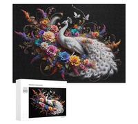Rompecabezas de 300 piezas para adolescentes, rompecabezas de fantasía floral de pavo real para adultos, juego práctico de carreras de velocidad de mano, desafío educativo, 300 piezas