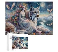 Rompecabezas de 300 piezas para adolescentes, rompecabezas de fantasía, naturaleza, diosa, obras de arte para adultos, juegos de relajación, mejora la memoria para cumpleaños, Navidad, 300 piezas