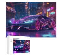 Rompecabezas de 300 piezas para adolescentes, rompecabezas futurista de neón para adultos, juegos relajantes, mejora la memoria, regalos para amigos y familiares, 300 piezas