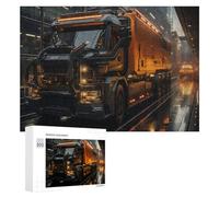 Rompecabezas de 300 piezas para adolescentes, rompecabezas futuristas de camiones para adultos, juegos relajantes, análisis e interacción lógica entre padres e hijos, 300 piezas