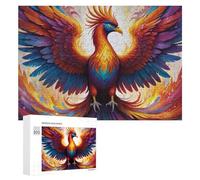 Rompecabezas de 300 piezas para adultos, coloridas obras de arte de Phoenix, 4 adolescentes, juego práctico para mejorar la memoria interacción entre padres e hijos, 300 piezas