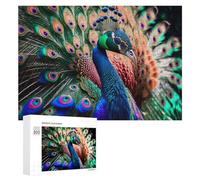 Rompecabezas de 300 piezas para adultos, coloridos rompecabezas de plumas de pavo real para adultos, juguetes de bricolaje pero divertidos y humorísticos, regalos únicos para cumpleaños y Navidad, 300