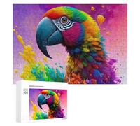 Rompecabezas de 300 piezas para adultos, obra de arte de loro, 3 rompecabezas para adultos, juego práctico para mejorar la memoria, regalos únicos para cumpleaños y Navidad, 300 piezas