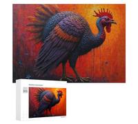 Rompecabezas de 300 piezas para adultos, pintura de gallo colorido, 1 rompecabezas para familia, juego difícil, regalo para toda la familia, 300 piezas
