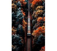 Rompecabezas de 300 Piezas para Adultos - Tren Otoño | Arte Exquisito y Decoración de Pared 35x25cm | Pasatiempo Desafiante y Nivel Imposible para Regalo