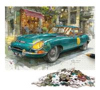 Rompecabezas de 300 Piezas Vintage Tipo E en la Calle para Adultos y Rompecabezas de Madera, Juguetes educativos, Juegos Familiares, 300 Piezas (40 x 28 cm)