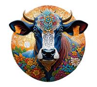 Rompecabezas de 3D - Rompecabezas de Pintada, Rompecabezas 3D de Vacas de Las Tierras Altas - Highland Cow Enigmas | Herramienta artística de colección artística para Ocio, Fiestas de Amigos