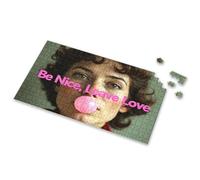 Rompecabezas de 500 piezas Be Nice Leave Love Picture Puzzle Spot It para niños de 8 a 12 (500 piezas)