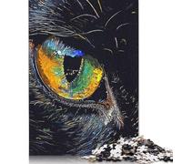 Rompecabezas de 500 Piezas con diseño de Animales y Ojos para Adultos. Rompecabezas de Madera para aliviar el estrés y Regalos navideños únicos. 500 Piezas (52 x 38 cm).