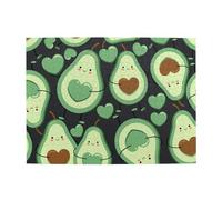 Rompecabezas de 500 Piezas con un Bonito diseño de corazón de Aguacate sin Costuras para Adultos Mayores.