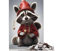 Rompecabezas de 500 piezas con un matón dorado de madera, para adultos y amantes de los rompecabezas (52 x 38 cm).