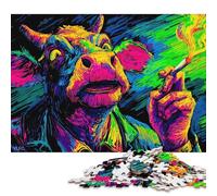 Rompecabezas de 500 Piezas con un Vibrante Humo de Toro para Adultos y Adolescentes. Rompecabezas para diversión Familiar y Noches de Juegos. 500 Piezas (52 x 38 cm).