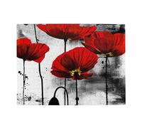 Rompecabezas de 500 Piezas con una Hermosa Flor de Amapola Impresa en Tinta para Adultos Mayores.