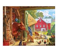 Rompecabezas de 500 piezas de Barnyard Buddies de White Mountain Puzzles