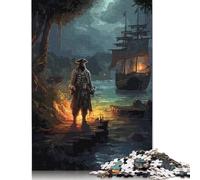 Rompecabezas de 500 Piezas de bucaneros aislados para Adultos y Rompecabezas de Madera. Juego Educativo Familiar. 500 Piezas (52 x 38 cm).