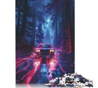Rompecabezas de 500 Piezas de Coches Deportivos para Adultos, Rompecabezas de Madera, Amigos y Familiares, 52 x 38 cm.