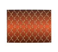 Rompecabezas de 500 Piezas de cuatrifolio Dorado sobre Naranja Quemado para Adultos. Rompecabezas de Madera para Adultos Mayores.