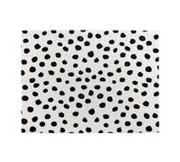 Rompecabezas de 500 Piezas de dálmata Blanco y Negro con Estampado Animal de Lunares para Adultos Mayores.