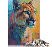 Rompecabezas de 500 Piezas de El Puma Móvil para Adultos, Rompecabezas de Madera para Adolescentes, decoración única para el hogar y Regalos, 500 Piezas (52 x 38 cm)