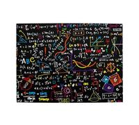 Rompecabezas de 500 Piezas de fórmulas matemáticas para Adultos: Rompecabezas de Madera para Adultos Mayores