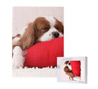 Rompecabezas de 500 Piezas de Madera, Juguete Familiar para Adultos y Adolescentes,Patrón del Cavalier King Charles Spaniel