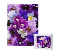 Rompecabezas de 500 Piezas de Madera, Juguete Familiar para Adultos y Adolescentes,Pensamiento gráfico: Flores de Primavera de Pascua