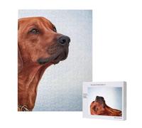 Rompecabezas de 500 Piezas de Madera, Juguete Familiar para Adultos y Adolescentes,Perro Rhodesian Ridgeback