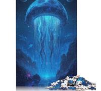 Rompecabezas de 500 Piezas de Medusas Gigantes en un Paisaje Extraterrestre para Adultos. Rompecabezas para Adolescentes, Hombres y Mujeres. Regalo de 500 Piezas (52 x 38 cm).